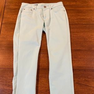 Brooks Brothers mint stretch cotton jeans Natalie fit